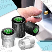 For Alfa Romeo 159 giulietta Mito Exterior Decor 4Pcs Four Leafs Clover Emblem Wheel Tire Valve Caps Tyre Rim Stem Covers