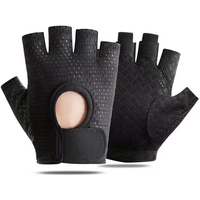 AliExpress NONE Half Finger Workout Gloves Breathable Mesh Non-Slip Palm Support Adjustable Wrist Strap for Men Women Fitness Cycling Training