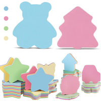 100pcs Sticky Note Office Study Stationery Self Adhesive Square Memo Note Paper Portable Desk Book Supplies for Writing XJM