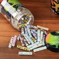69Pcs/box 6mm Ceramic Activated Carbon Filter Tips Colorful Mouthpieces Smoking Tobacco Pipe Accessories