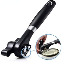 Cut Can Opener Smooth Edge Can Opener - Handheld Easy Turn Knob, Manual Can Opener Stainless Steel for Kitchen & Restaurant