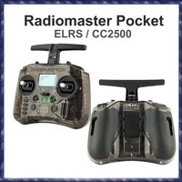 Radiomaster Pocket 2.4G ELRS/CC2500 Radio Controller, Lightweight EdgeTX Mode 2 Left Throttle RC Transmitter