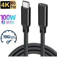 USB C Extension Cable Male to Female Type C USB3.2 Gen2 10Gbps 100W Fast Charging Extender Cord for MacBook Pro Samsung Xiaomi image 4