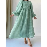 Eid Muslim Women Party Dress Lantern Sleeve Long Dresses Party Abayas Women Turkish Jalabiya Ramadan Abayas Caftan Kaftan 2024