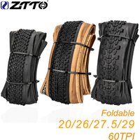 ZTTO Bicycle Foldable Tires Mountain Bike 60TPI Puncture Resistant Tires 20 26 27.5 29 Cross Country Grippy XC Trail Bike Tires
