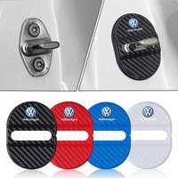 4Pcs 3D Car styling Door Lock Buckle Cover Accessories For VW Volkswagen Golf Polo Passat Touran Tiguan Jetta GTD Scirocco GTI