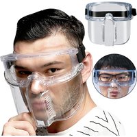 Clear Protective Mask For Full Face Cover Detachable Anti-Dust Face Protector Sturdy Sanding Dust Mask For Women Men Kids