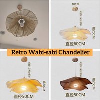 Retro żyrandol w stylu wabi-sabi, eleganckie lampy wiszące, żyrandol do salonu, jadalni, restauracji, dekoracji wnętrz, lampa wisząca.