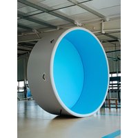 Rigid Inflatable 4m Diameter X 1.5m Height Swimming Pool 20cm Thick UV Resistant Ground Drop Stitch Solution for