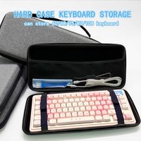 60/68/75/87/108 Keyboard Storage Bag Hard Case Grey Dustproof Protective Box 60% 75% TKL 96% 100% Layout Mechanical Keyboard