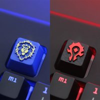 Keystone Artisan Keycap for Mechanical Keyboard WOW World of Warcraft Game Theme Zinc Aluminum Alloy Personalized Game PC