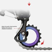 AliExpress NONE Rear Shift Transmission Parts Large Guide Wheel 18T Ceramic Bearing DIY Bicycle R8000/7000 Accessories