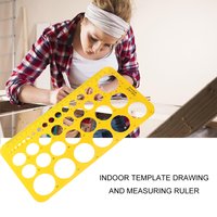 Circle Templates Ruler Professional Drawing Tools Transparent Measuring Scale Architecture Stencils Drafting Tool School