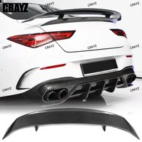 For 99% Of Mercedes-Benz Sedan W205 W204 W117 W118 W212 W213 W207 W211 W218 AMG Etc Real Carbon Fiber GT Style Rear Spoiler
