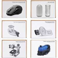 Bambu Lab 3D Printing DIY Creative Model Computer Wireless Mouse Charger Engine LED Light Hardware Clock Gifts 3D Printer Parts