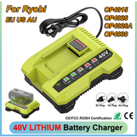 For Ryobi 36V 40V Charger Li-ion Battery Charger Compatible For Ryobi Lithium-ion Battery OP4015 OP4026 OP4026A OP4030 OP4050A