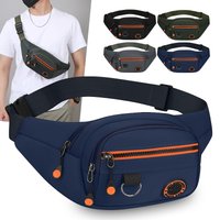 New Men's Waist Pack Anti-splashing Casual Versatile Commuter Crossbody Chest Bag Business Simple Shoulder Bag