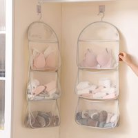 1pc Three-Layer Hanging Clothes Closet Organizer - Wall-Mounted Wardrobe Divider for Bedroom&Kitchen, Clothes Organizer Storage