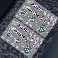 1PC Bike Motorcycle Car Locomotive Reflective Laser Sticker Styling Vinyl Decal Stickers Decoration FOR M-MV LOGO A-AGUSTA
