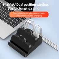 1100W GaN USB C Charger Station Fast Wireless Charging Type C QC3.0 PD3.0 100W Quick Charge For iPhone 16 Xiaomi Samsung Laptop