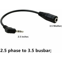 2.5mm to 3.5mm Audio Headphone Adapter Cable Small Head to Big Head 2.5 Male to 3.5 Female Conversion Cable