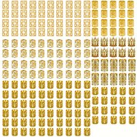 180pcs Assorted Hollowed-Out Cuff Clips for Hair Braiding - Cute Round-Shaped Hair Accessories- Ideal for Valentine's Day
