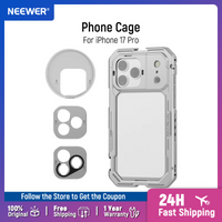 NEEWER Phone Cage Quick Release Video Rig Stabilizer Accessories with 67mm Filter Ring 17mm Lens Backplate for iPhone 17 Pro