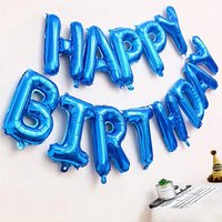 16 Inch Pink Blue Letters Aluminium Foil Balloon Happy Birthday Balloons Birthday Party Decoration Suppries Home Accessories