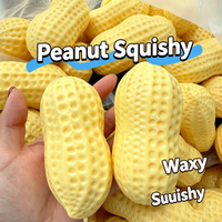 Soft Peanut Stress Ball Squeeze Ball Squishy Toy Buttery-Soft Feel Fidget Toy ASMR Sensory Anti Stress Toy Slow Rebound