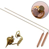 Copper Divining Rods Set Paranormal Investigation Gold Treasure Tools Intuitive Guidance Suitable For Beginners