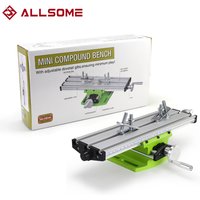 ALLSOME – Mini Table de travail multifonction pour fraiseuse de précision, fixation d'étau de perceuse, Table de travail coulissante croisée
