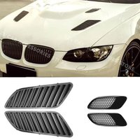 Engine Hood Vent Louvers Air Scoop Bonnet Vent Cover For BMW E90 E91 E92 E93 F30 F80 E46 M3 Air Intake Cover Glossy Black