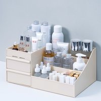 Organisateur de maquillage pour cosmétiques, boîte de rangement de cosmétiques de grande capacité, organisateur de bijoux de bureau, vernis à ongles, conteneur de tiroir de maquillage