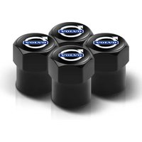 4Pcs Aluminum Alloy Car Tire Valve Caps for Volvo XC60 XC90 XC40 S90 S60 Anti-dust Wheel Valve Stem Cover Exterior Accessories