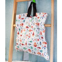 1 Stück Wäsche mit Reißverschluss, wasserdichte Wickeltaschen, große hängende Nass-/Trocken-Eimertasche für Stoffwindeln, Einsätze, Windel, wiederverwendbar
