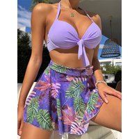 Miyouj licou Bikini maillot de bain Push Up maillots de bain pansement femmes plante imprimé maillot de bain 2023 Biquini Feminino plage couvrir été