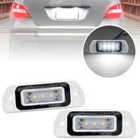 LED License Plate Light For Benz GL-Class X164 2007-201 ML-Class W164 2005-2011 R-Class W251 2006-2011 Replace OEM 2518200166