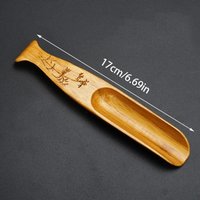 High Quality Portable Tea Scoop Natural Bamboo Spoon Accessories Teaspoon Kongfu Tea Delicate Chinese Retro Style Tea Shovel
