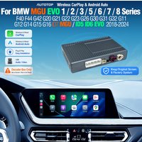 AUTOTOP Wireless CarPlay Android Auto Decoder for BMW EVO ID5 ID6 / MGU ID7 iDrive 7 1 2 3 4 5 Series X3 X4 X5 X6 X7 F40 F44 G42 G20 G21 G22 G23 G30 G01 G02 G05 G06 G07 Original Screen Retrofit