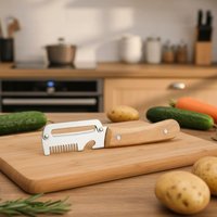 Kitchen Vegetable Peeler MultiFunction Stainless Steel Blade UltraSharp Design for Potatoes Carrots Fruit Fast Home Food Prep