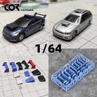 Engine Parts Tailplane Horizontal Tail Car Model Auto Parts Sand Table Diorama Scale Model Kit 1/64 for Car Race Car Sports Car