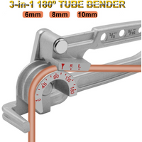3 In 1 Copper Tubing Bender Hand Tool Combination Tube Bender 90 180 Degree Tube Bending Machine 6mm8mm10mm 1/4 ″ 5/16 ″ 3/8 ″