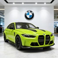 1:24 BMW M3 CS LCI G80 Mpower Supercar Model Auta ze Stopu Metali z Dźwiękiem i Światłem, Napęd na Tył, Zabawka dla Dzieci, Kolekcjonerski Prezent Urodzinowy