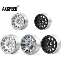 AXSPEED 4pcs 1.9/2.2 inch Alloy Metal Beadlock Wheel Rims for 1/10 Scale AXIAL SCX10 D90 CC01 RC Crawler Car Upgrade Parts