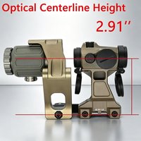 Tactical Hunting Unity 2.91 Scope Riser Mount FTC Magnifier Scope Mount Fit G23 G30 G33 G43 G45 Sight