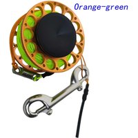 30m Aluminum Alloy Quick Rotation Diving Reel with Ball Bearing Anti-Tangle Design Tech Line Spool for Scuba Cave Wreck Diving