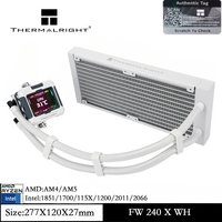 Thermalright FROZEN WARFRAME 240 X WHITE No Fan CPU Water Cooler with LCD Display for AM5 AM4 Intel 1700/1851/2066 Liquid Cooler