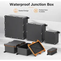Boîtier de connexion électrique étanche IP68 en PC ignifuge noir pour la protection des circuits imprimés des éclairages souterrains
