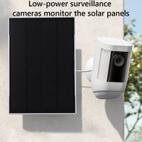 3W 6V Solar Panel Charger 360° Adjustable Wall Mount Camera Solar Panel 9.8Ft Charging Cable for Ring Eufy Blink Arlo Camera