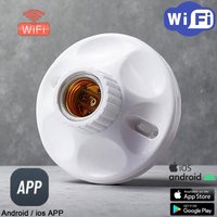 Multi functional E27 lamp holder, Wifi Version Control, Supporting Ios、Android